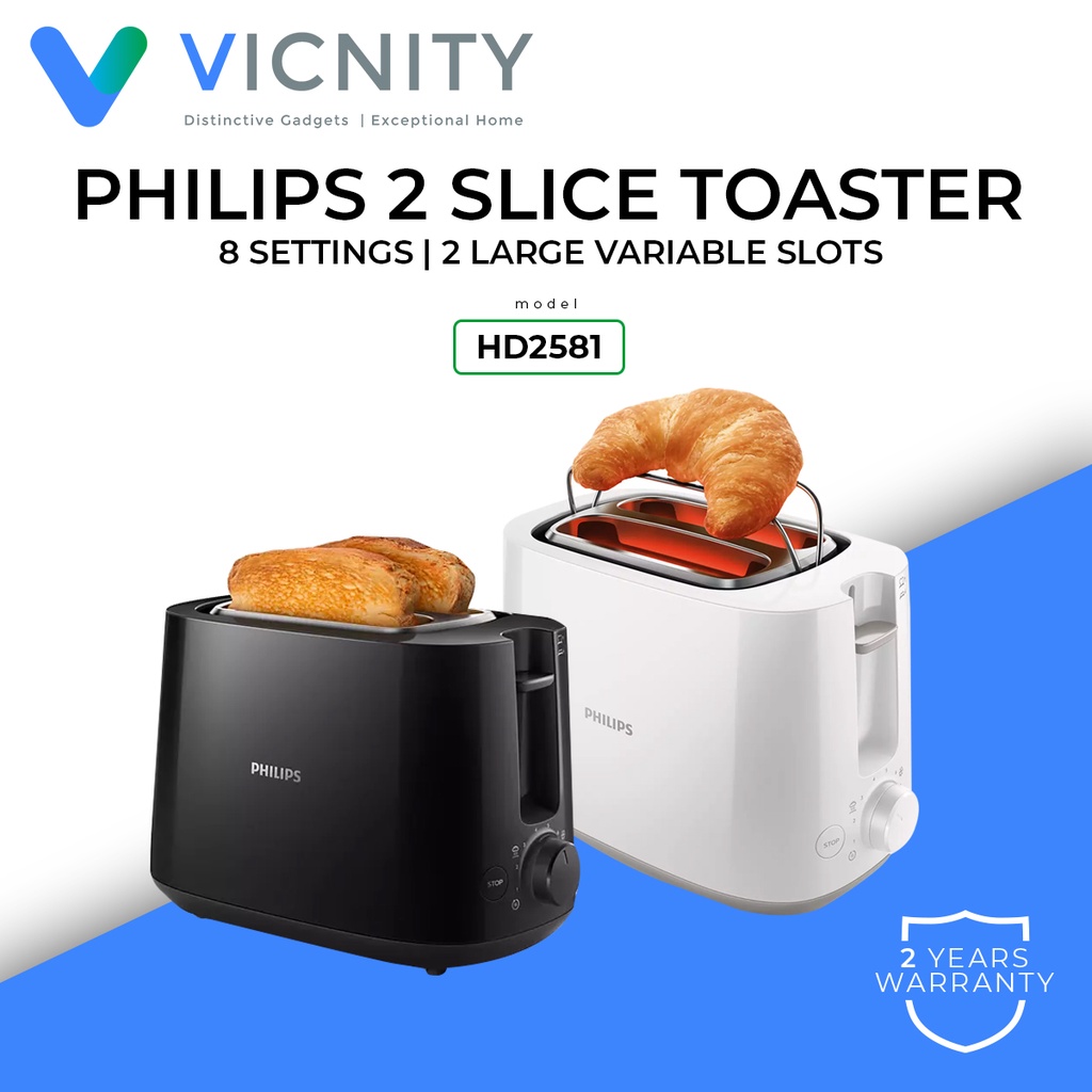 Philips Bread Toaster Slots With Integrated Bun Warming Hd Shopee Malaysia