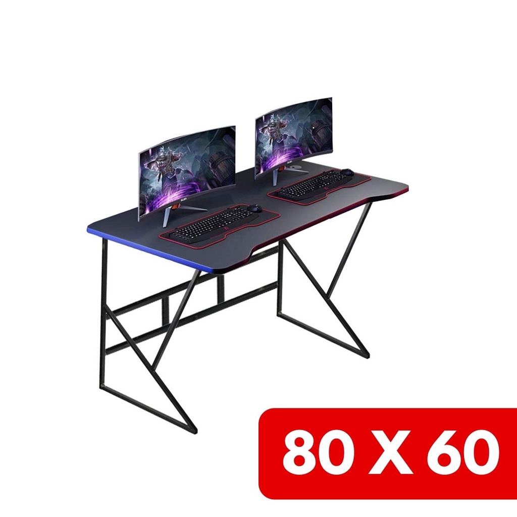 Gaming Table/PC Table/E-Sport Desk/Study Table/Meja Belajar/Meja Pc Desk Simple Modern ( 80 / 100 / 120 ) RANDOM COLOR