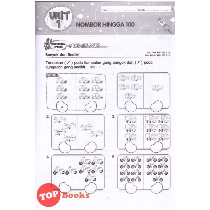 Latihan Matematik Tahun 1 Topik Wang