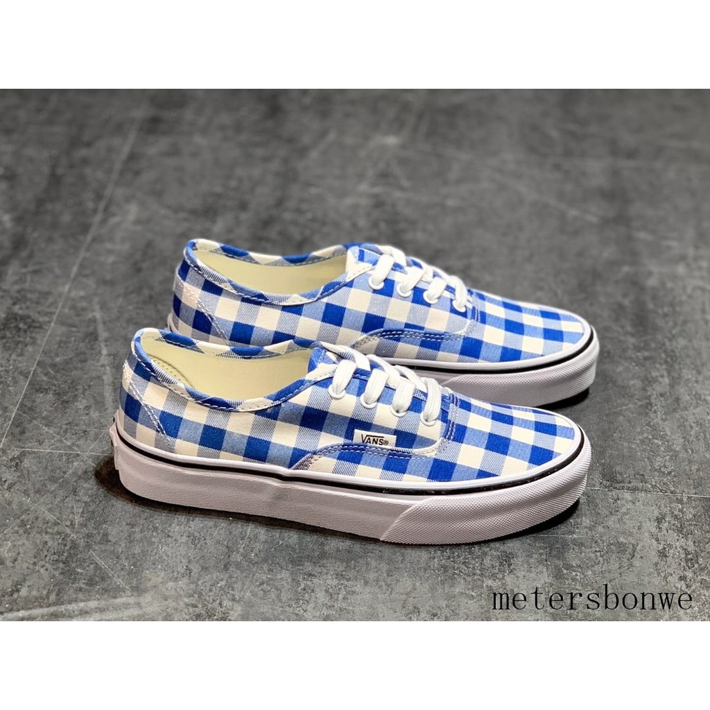 blue gingham vans