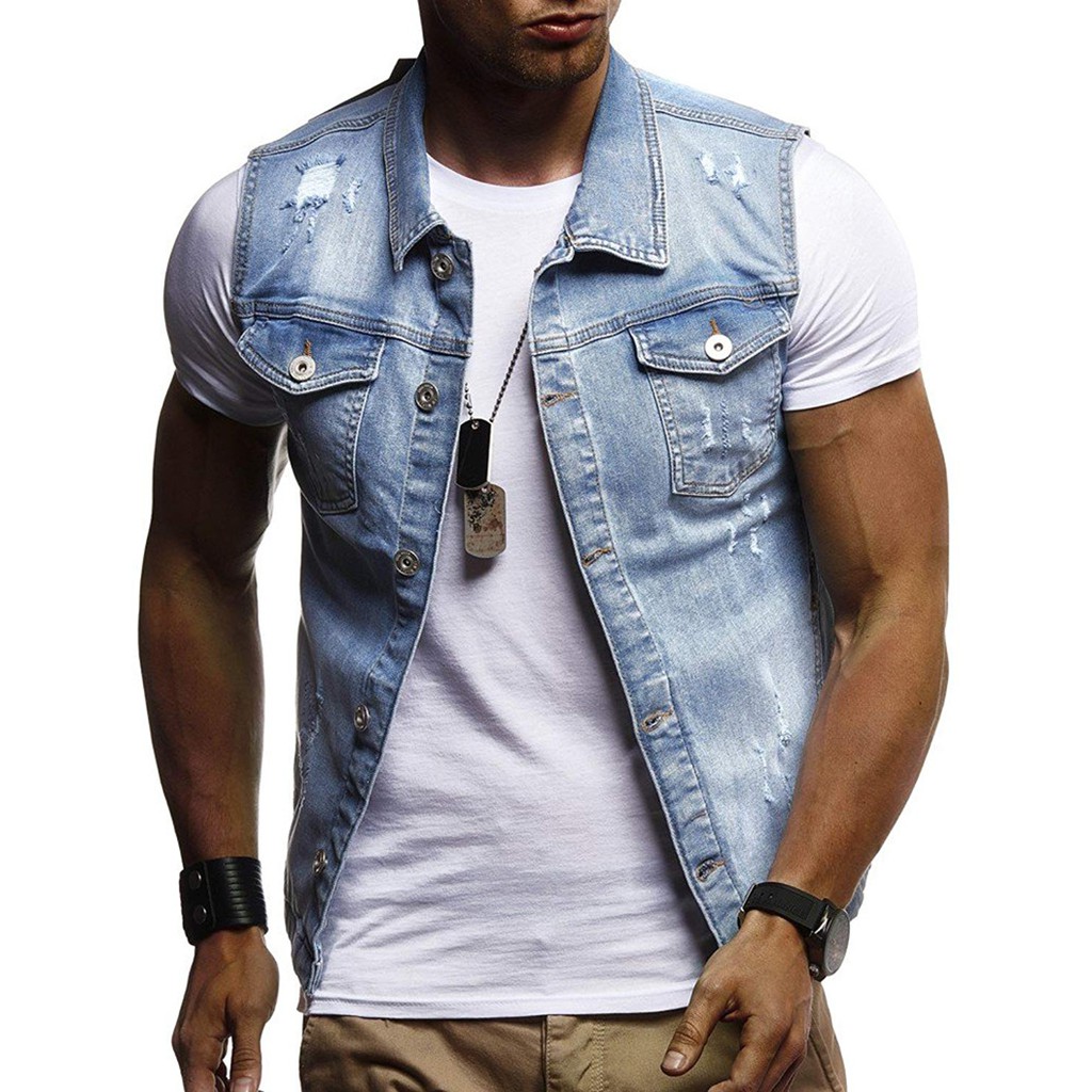 jean vest for men