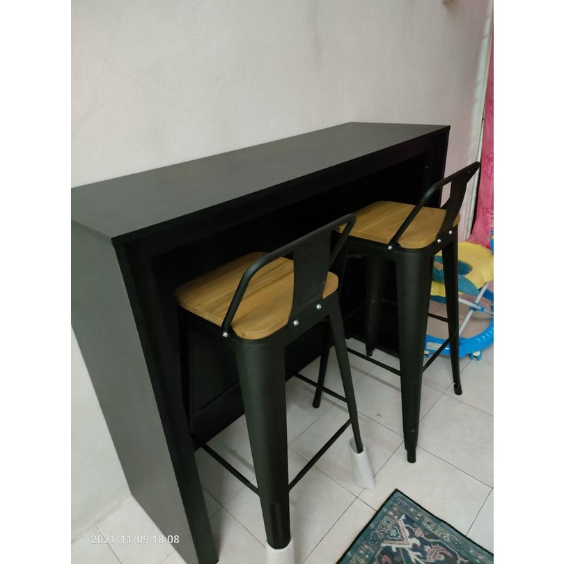 [READY STOCK] FINSSO: 120cm x 40cm MYSEL Kitchen Island / Dining Table/ Meja Makan ONLY [FREE INSTALLATION]