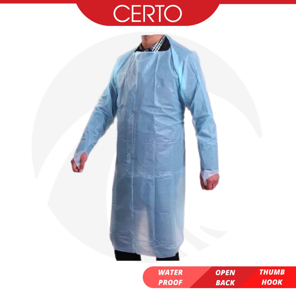 CERTO Medical Blue Disposable Protection Hair Cutting Cape Hairdressing ...