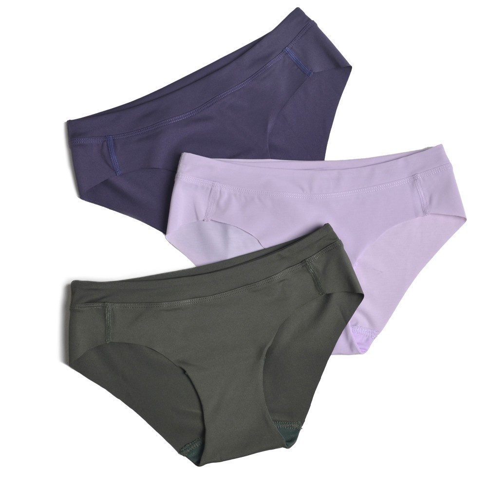 ViQ Workout Panties Women Ice Silk Panties 3 Piece Seamless Underwear