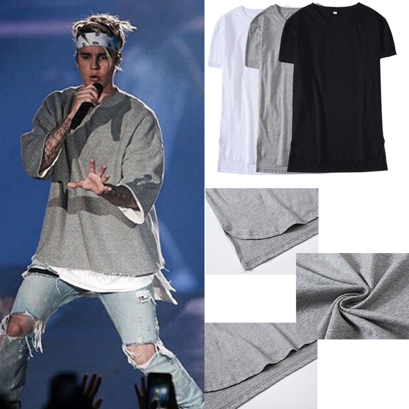 justin bieber grey t shirt