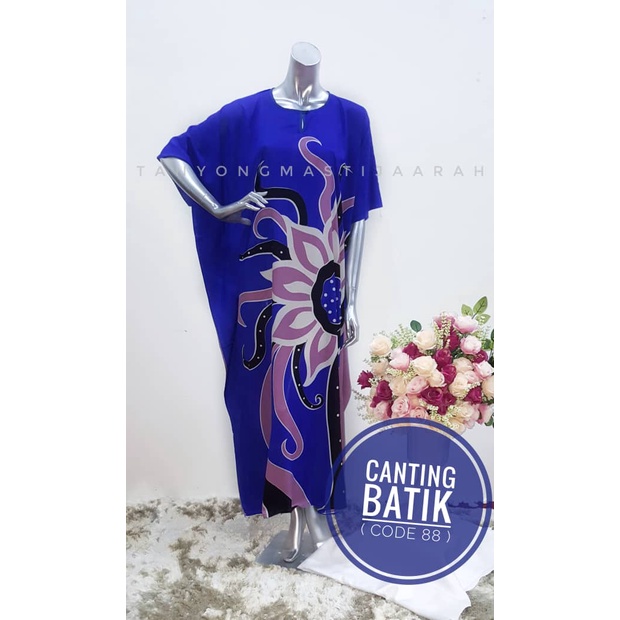 New Arrival Kaftan/Baju Kelawar Canting Batik Creaction/Terengganu/Baju Tidur/Plus Size/Polyester/Murah/Terkini
