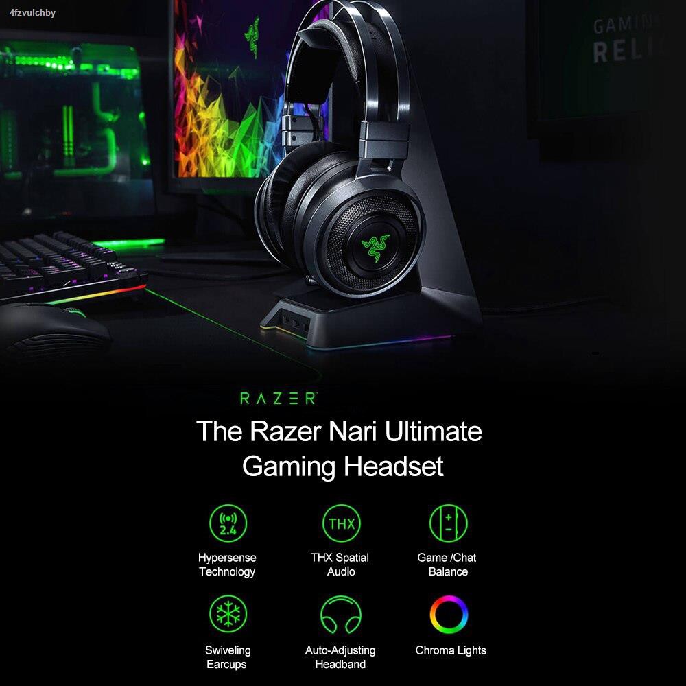 Hot Sale And Low Price Razer Nari Ultimate Gaming Wireless Headphones 7 1 Surround Sound Thx Shopee Malaysia