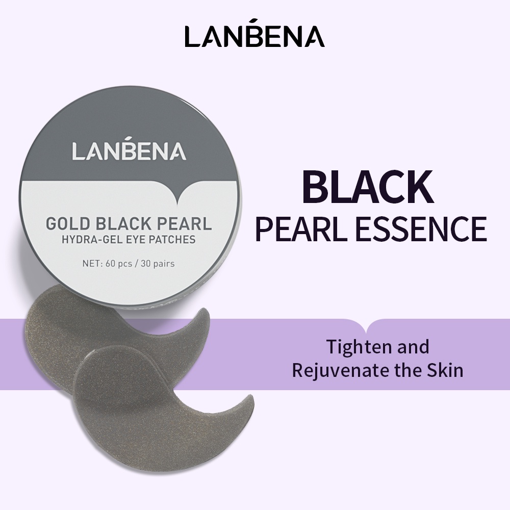 LANBENA Gold Black Pearl HydraGel Eye Patches / Sleeping Eye Mask