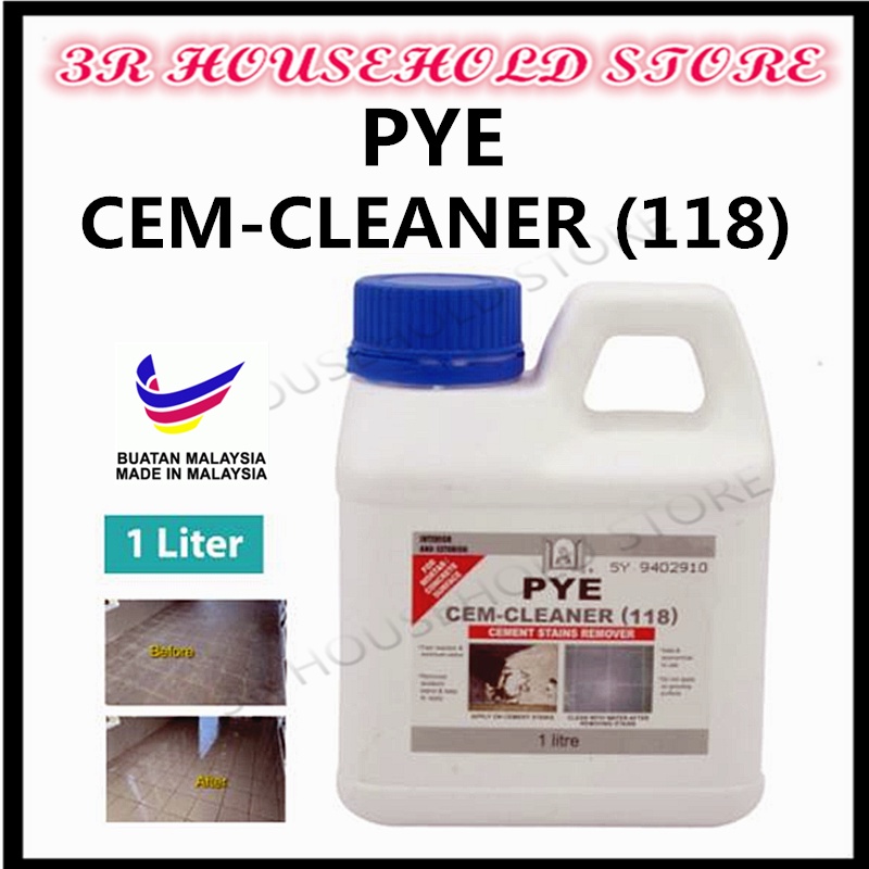 PYE CEMCLEANER Cement Stains Remover Tile Cleaner 1L / CUCI LANTAI