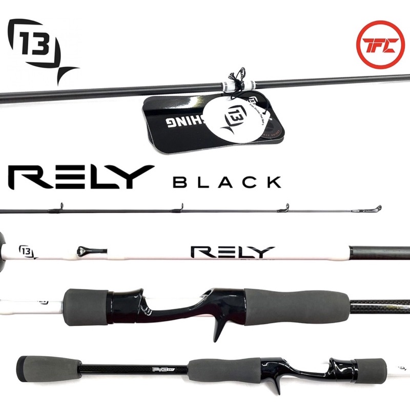 13 FISHING Rely Black Baitcast & Spinning Fishing Rod BC Baitcasting 13fishing