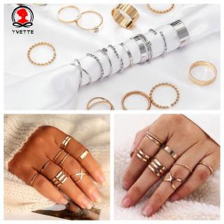 Gold silver infinity loop stereo surround hollow ring UK not adjustable gift 