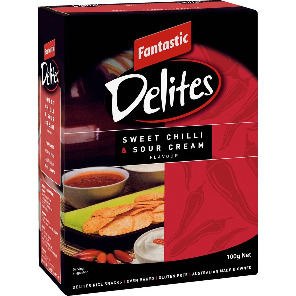 Fantastic Delites Sweet Chilli & Sour Cream Flavour Rice Snacks 100 g