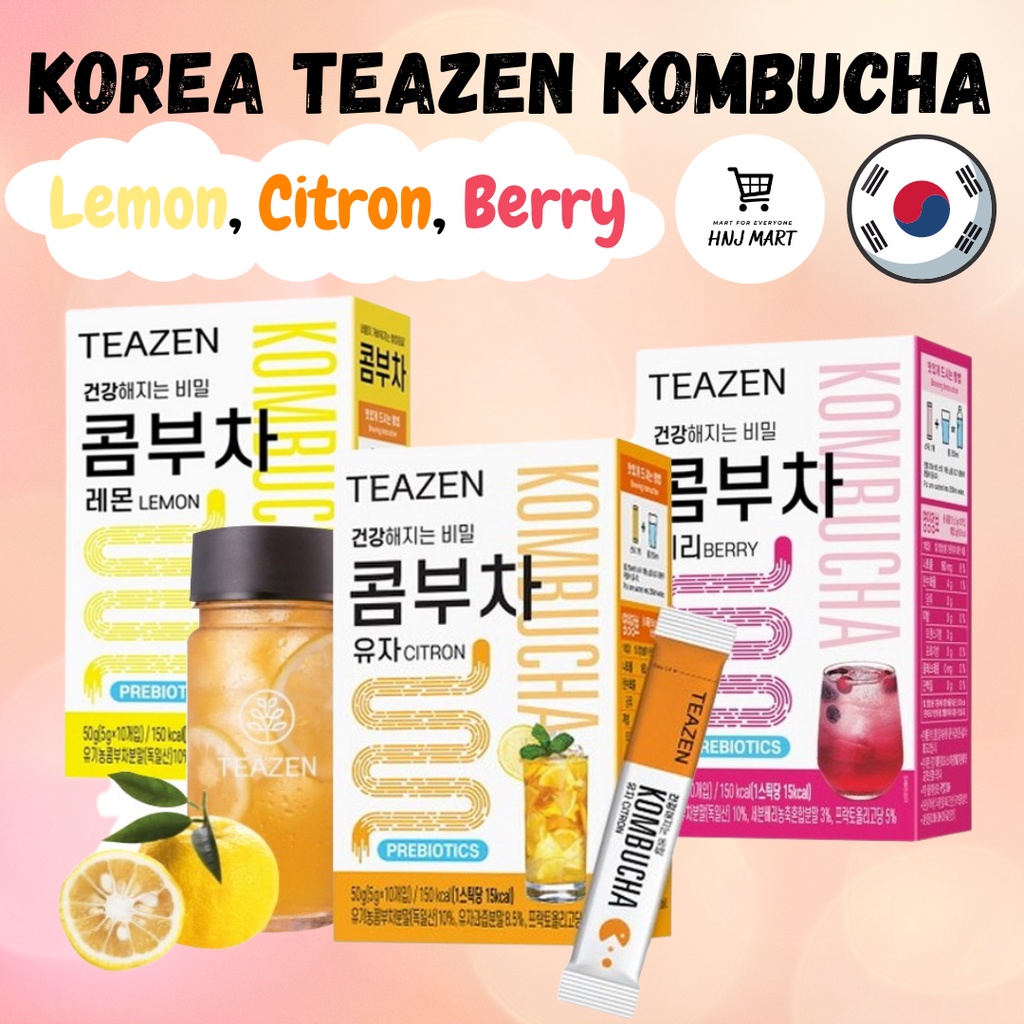 Korea Teazen Kombucha 5g x 10s Kombucha Tea Prebiotics BTS Kombucha