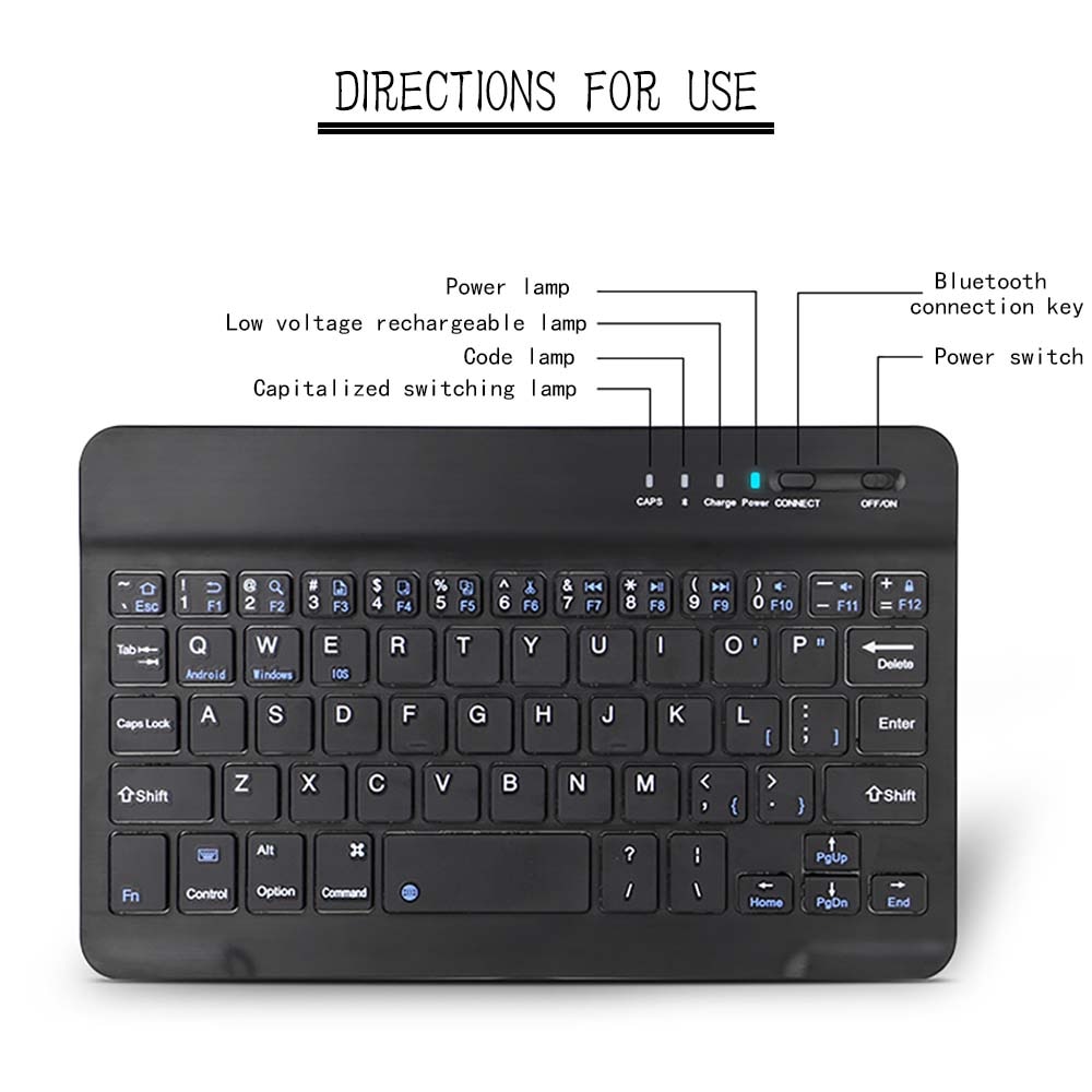 Wireless Keyboard Bluetooth Keyboard For Amazon Fire 7 Hd 8 Kindle Fire 7 Kindle Fire Hd 7 Kindle Fire Hdx 7 Tablet K Shopee Malaysia