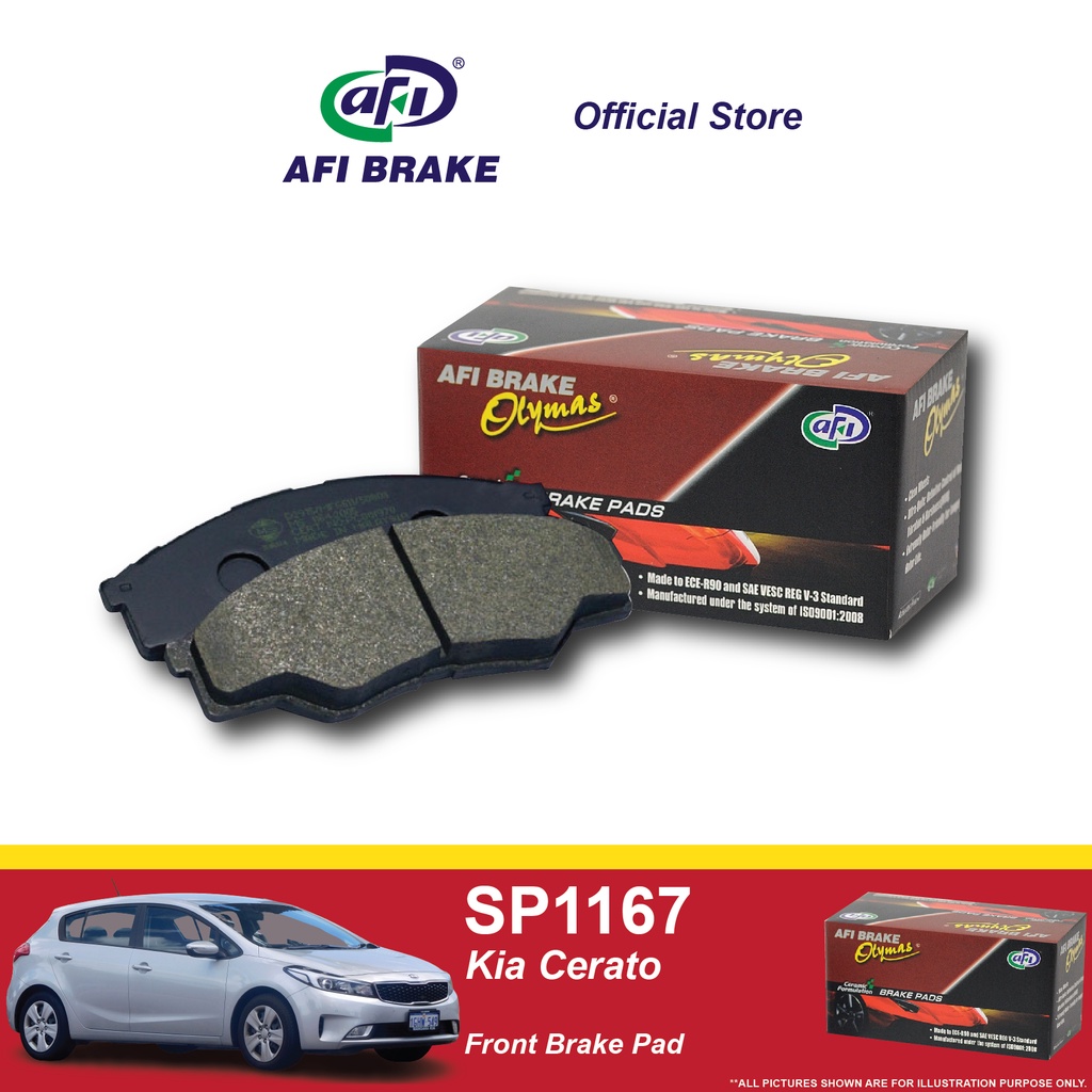 Olymas Front Brake Pad Kia Cerato SP1167 (1set) Shopee Malaysia