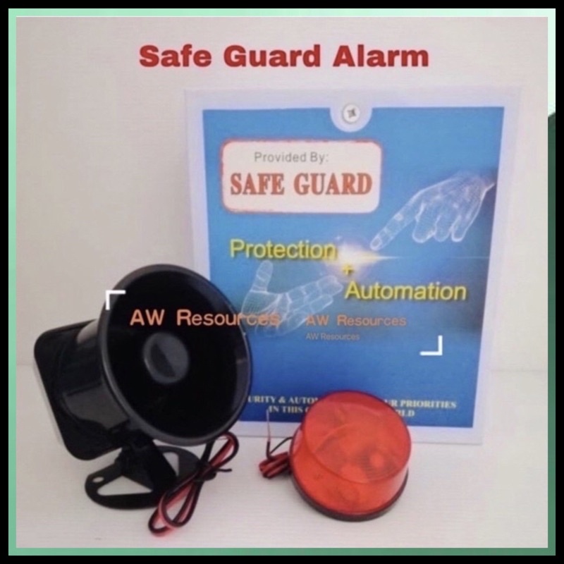 Safe Guard Alarm System Outdoor Metal Box c/w Siren Horn and Strobe