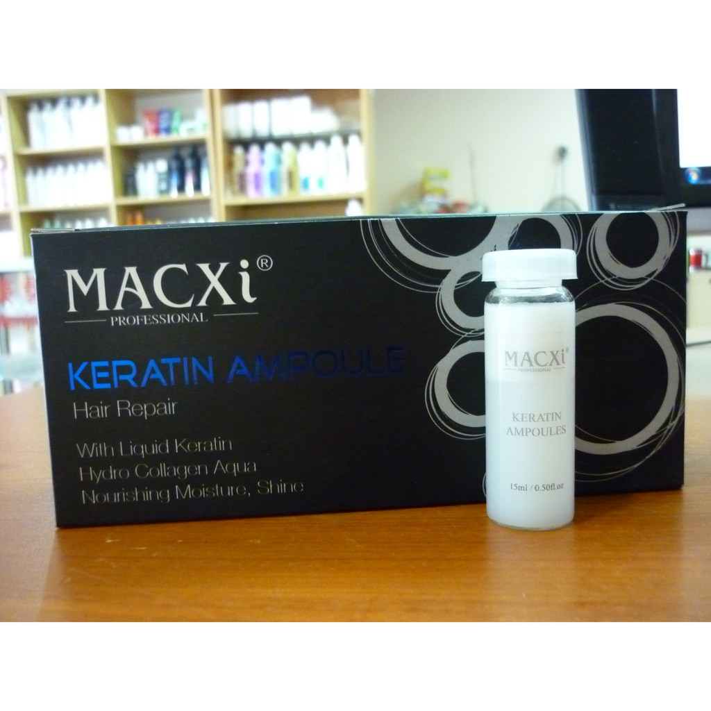 Macxi Keratin Hair Repair Ampoules 15ml Shopee Malaysia