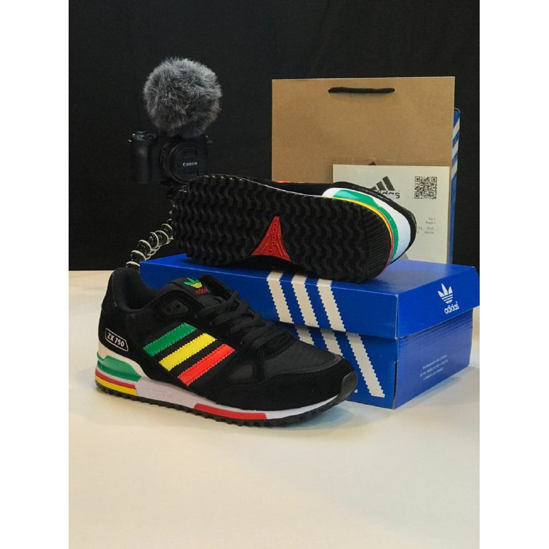 ADIDAS ZX750 RASTA SPORT SHOES | Shopee Malaysia