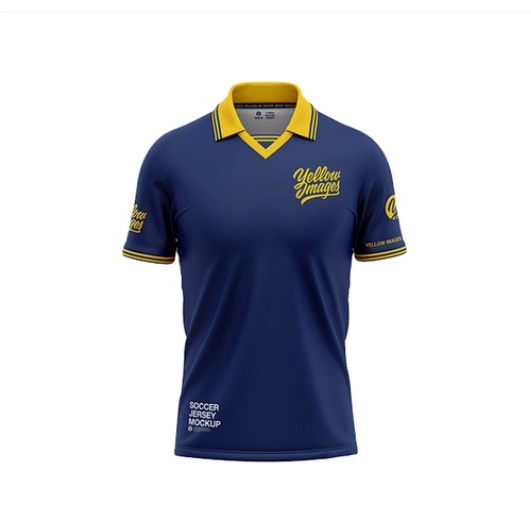 Retro Collar Jersey Mock Up / Template (PSD) Shopee Malaysia