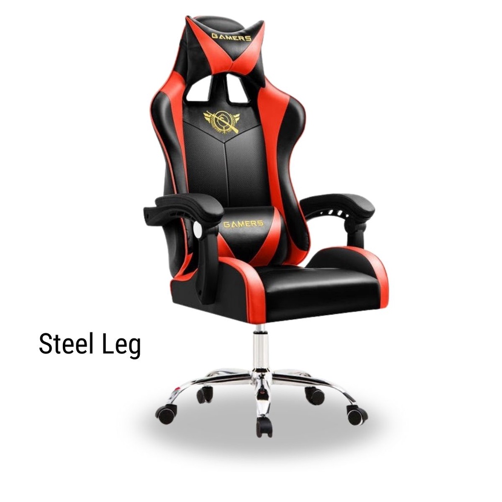 Ergonomics Gaming Chair Adjustable Backrest Massage Reclining Office Racing Gamer Chair Kerusi Gaming