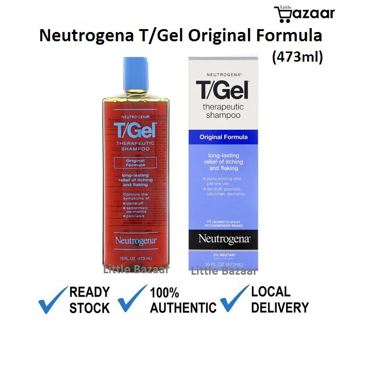 Neutrogena T Gel Tgel Therapeutic Shampoo Original Formula 16 Fl Oz 473 Ml Shopee Malaysia