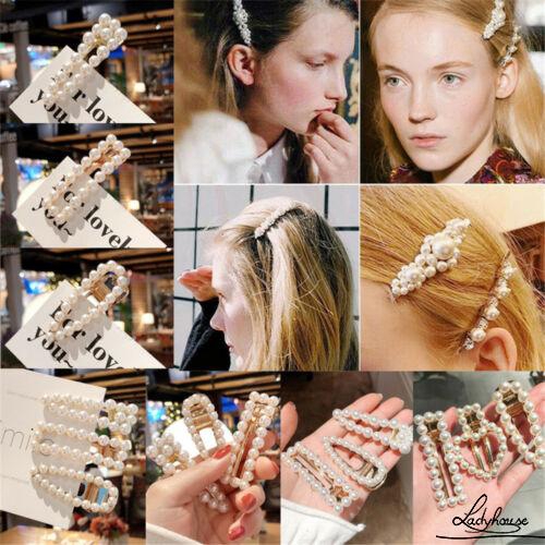 0do Pearl Flower Crystal Hair Pins Clips Bridesmaid Side Comb