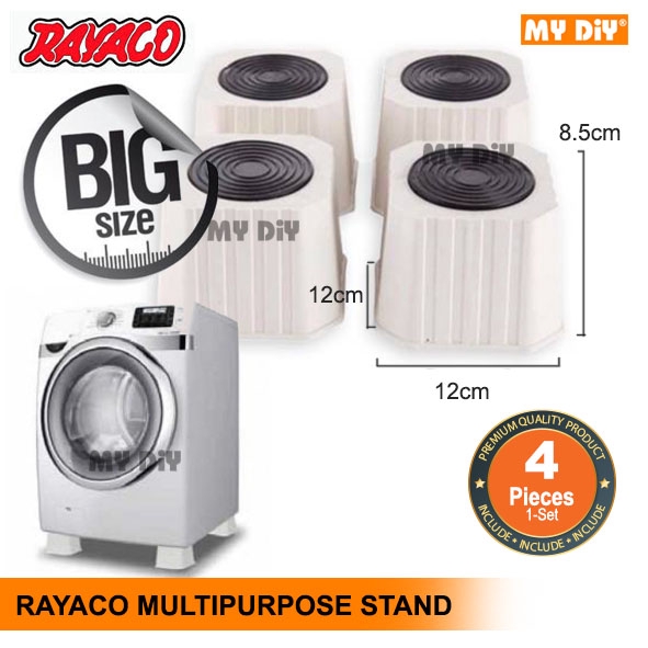 MYDIYHOMEDEPOT - RAYACO MULTIPURPOSE STAND FRIDGE STAND WASHING MACHINE STAND KAKI PETI SEJUK STAND (BIG SIZE 4PCS/SET)