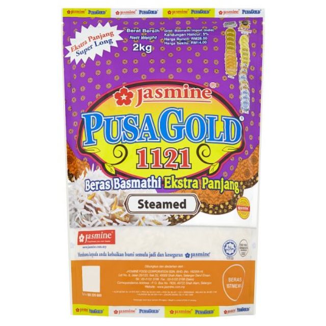 5kg jasmine pusa gold rice beras basmathi esktra panjang steamed