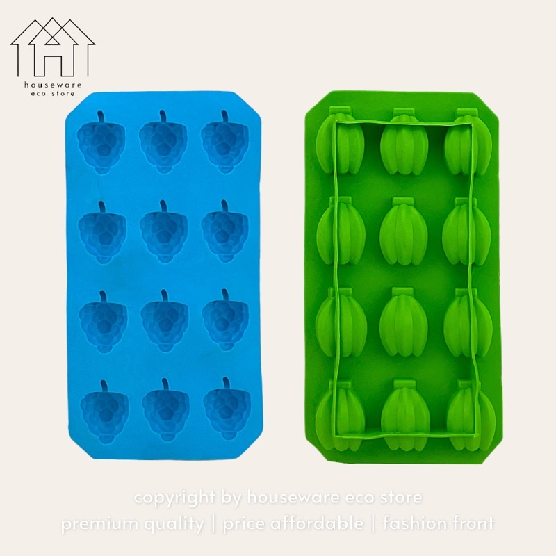 Multifunction Silicone Mold Jelly Ice Cube Tray Home Kitchen Tool Cube Maker Baby Food Tray Supplement 503「果冻冰块模具」