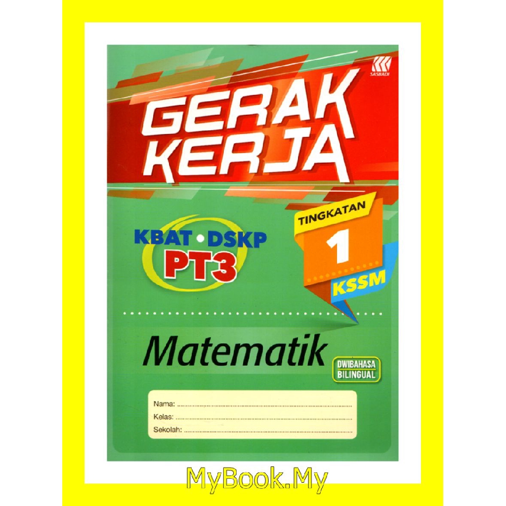 1 Myb Buku Latihan Gerak Kerja Kbat Dskp Kssm Tingkatan 1 8 Subjek Berbeza Sasbadi Shopee Malaysia