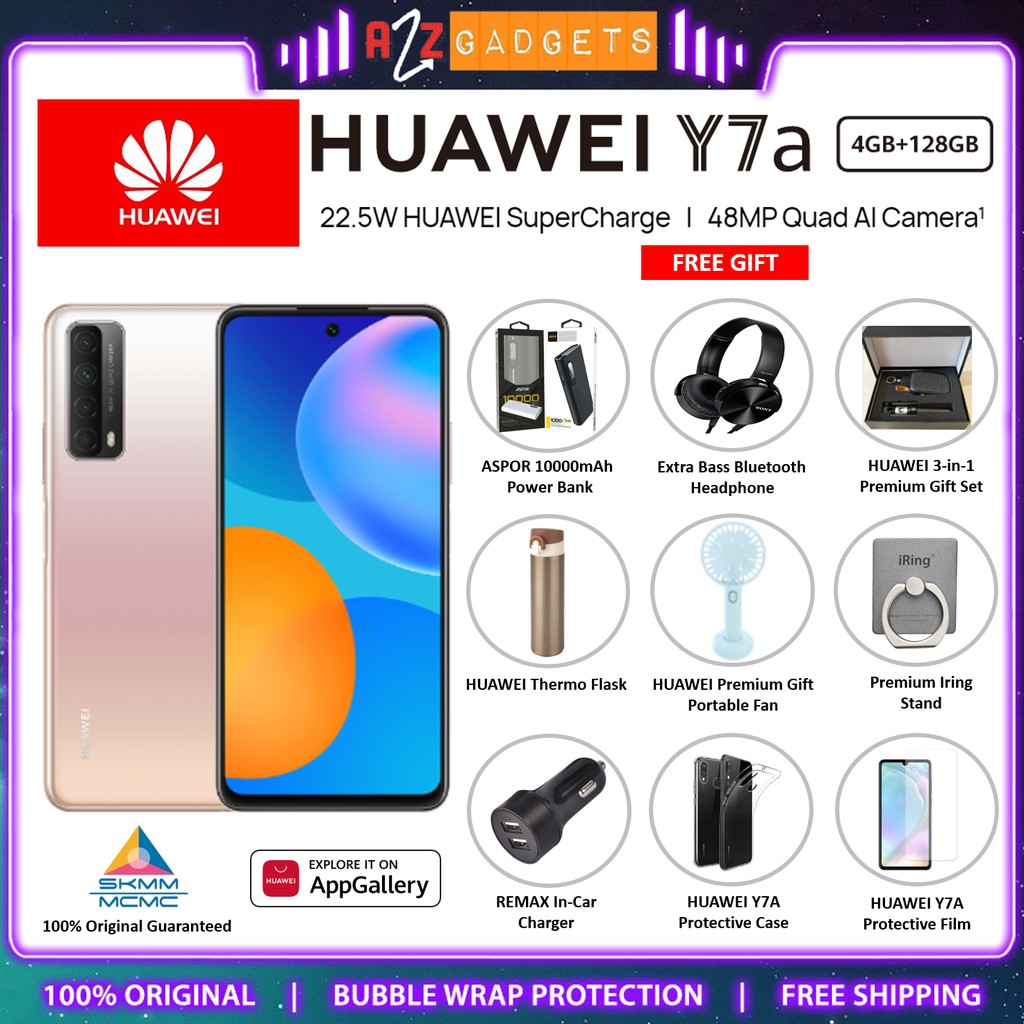 Huawei Y7A Handphone (4GB RAM+128GB ROM) - Original Huawei Malaysia