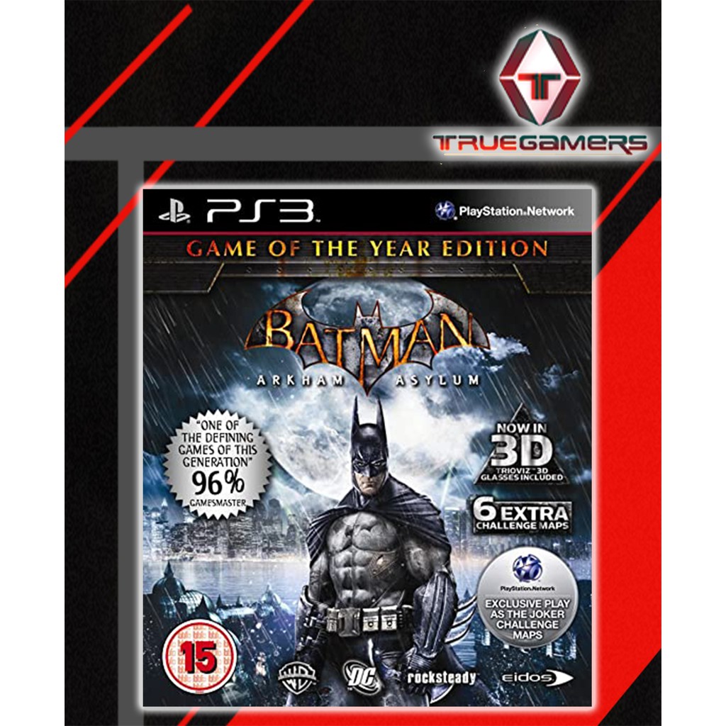 PS3 BATMAN ARKHAM ASYLUM GAME OF THE YEAR R3 | Shopee Malaysia