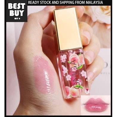 OMGA Honey Peach Lip Oil Moisturizing Lip gloss Temperature Change ...