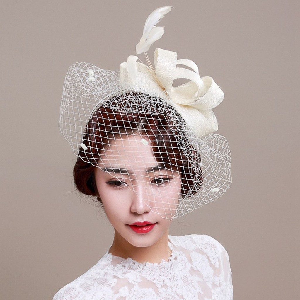 net hat for wedding