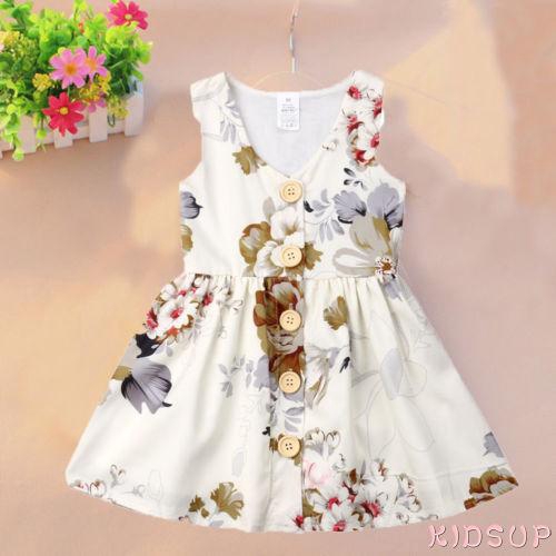 1pc baby clothes baby kids girls party daily birthday princess floral dress Tutu 