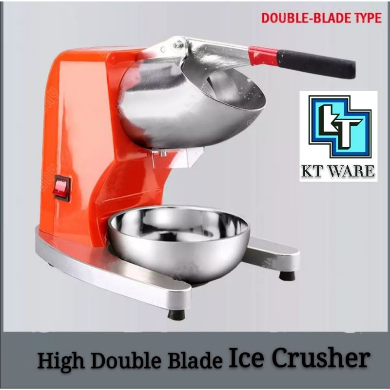 KT WARE electric ice crusher shaver double blade ice block breaking machine smoothie snow cone maker ice MESIN ABC