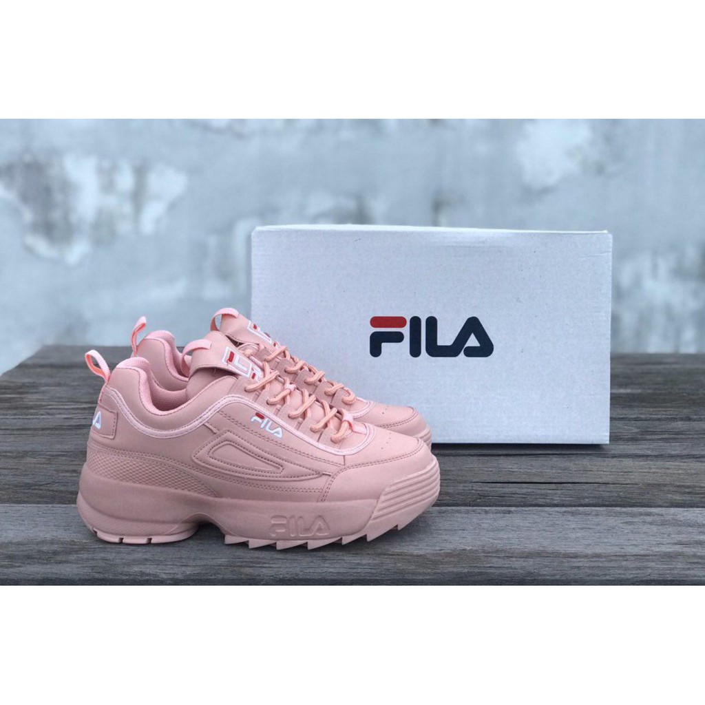 fila disruptor grey pink