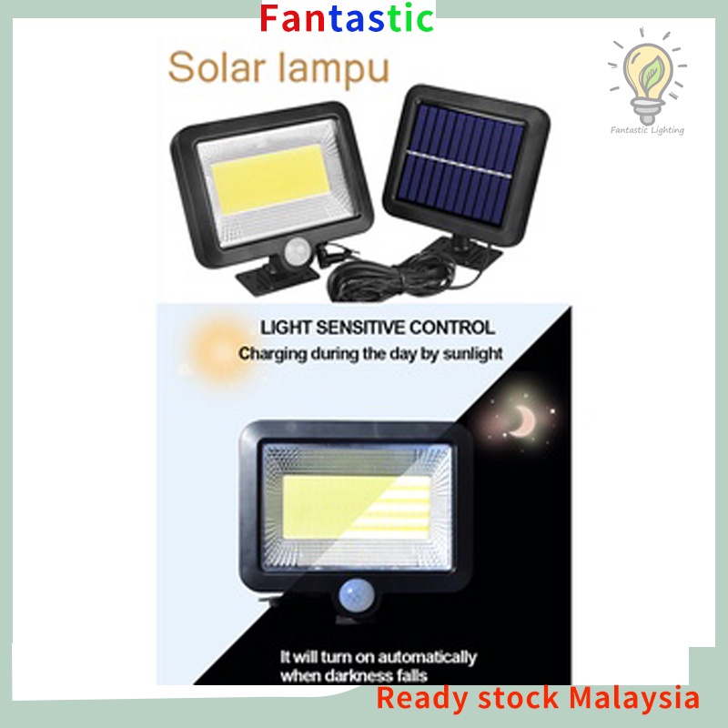 Fantastic Lampu Solar Outdoor Waterproof Lampu Sensor Automatik Lampu ...