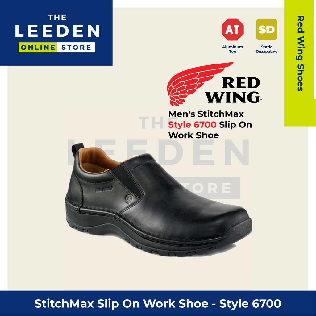 red wing steel toe loafers