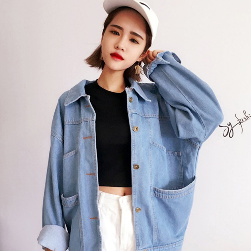 korean style denim jacket