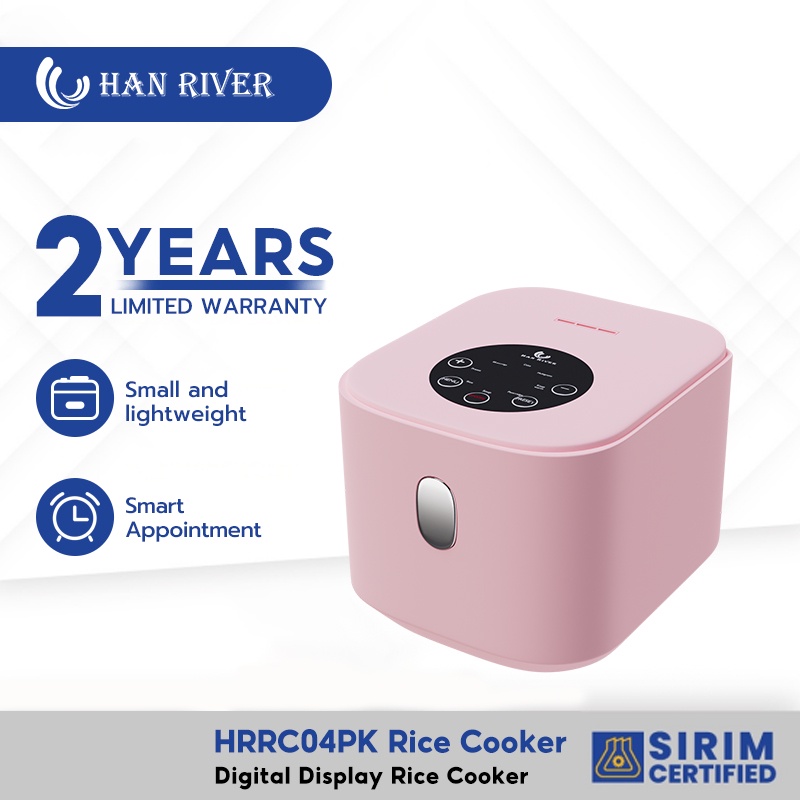 HAN RIVER Rice Cooker HRRC04PK Digital Display Multifunction Rice