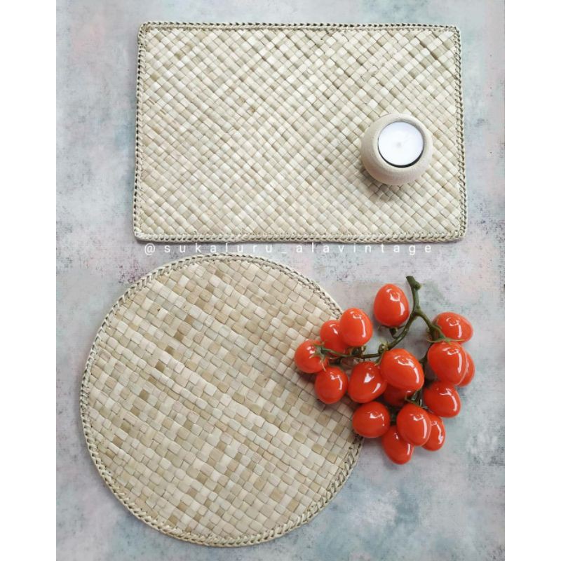 Pandan Placemat / Pandanus Plate Shopee Malaysia