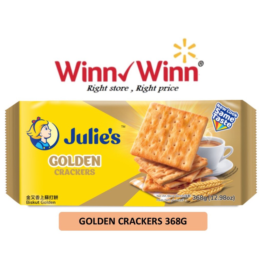 Julie's Golden Crackers 368g x 1 pack