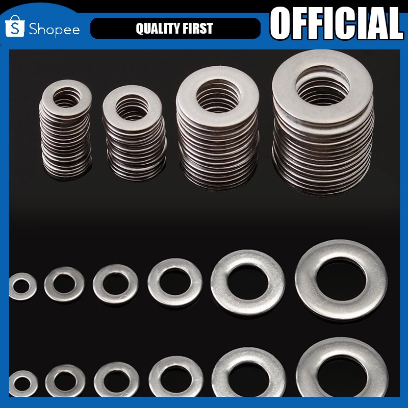 105pcs-304-stainless-steel-washers-metric-flat-washer-kit-m3-m4-m5-m6