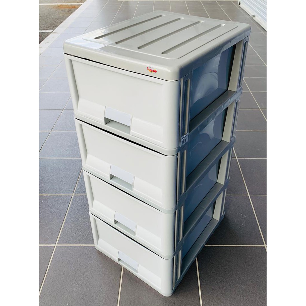 Century 4 Tier Plastic Drawer / / Storage Multi Color