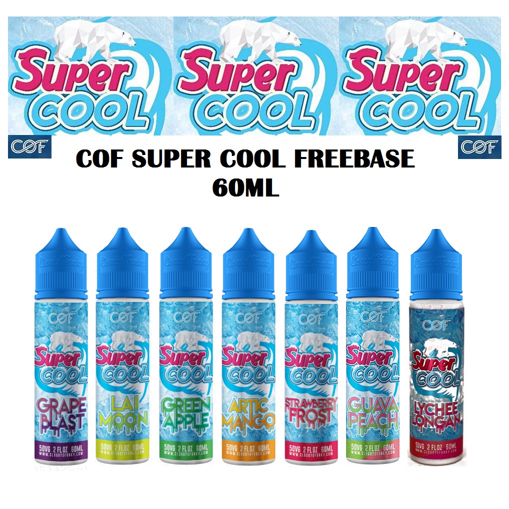 Cof Super Cool Freebase 60ml Original Supercool Freebase Series 60ml Cloudy O Funky Cof Freebase Shopee Malaysia