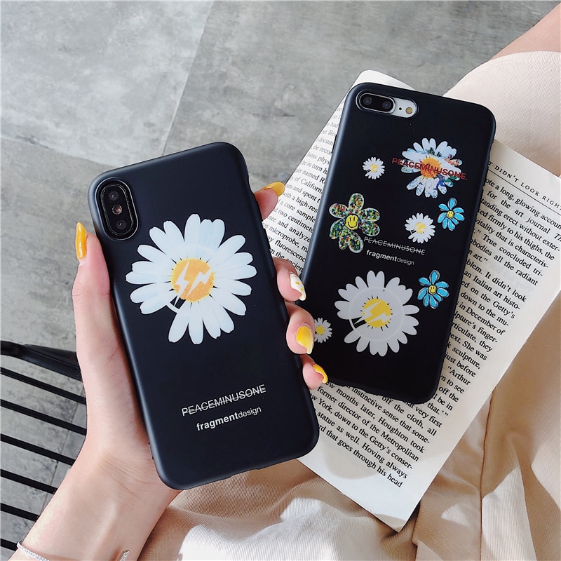 Iphone 8 7 6 6s Plus X Xs Max Xr Stylish G Dragon Peaceminusone X Fragment Flower Phone Case Ins Korean Soft Cover Shopee Malaysia