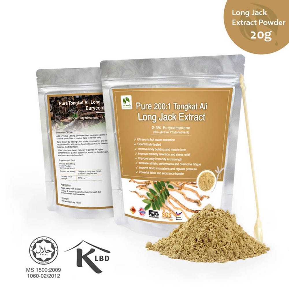 100Pure 2001 Tongkat Ali Long Jack Root Powder Extract 23
