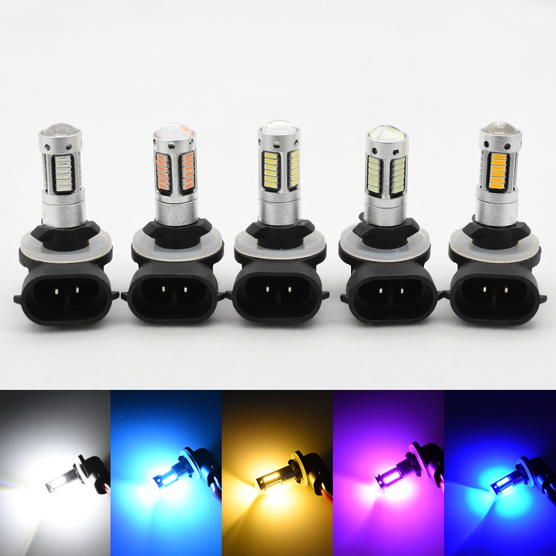 2X H27 881 Led Bulb For Cars H27W/2 H27W2 Auto Fog Light Lamp DRL ...