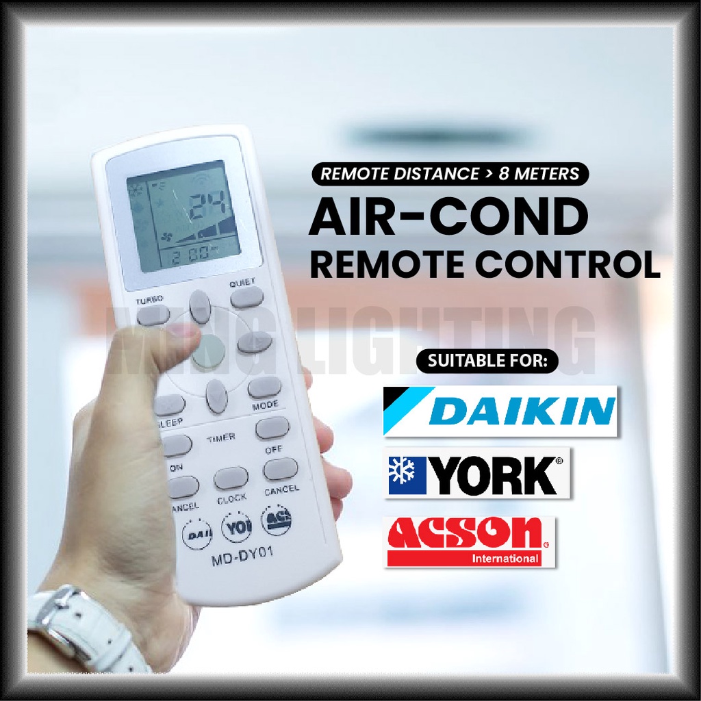 Aircon Remote Control Universal Set AAA Battery Air Conditioner Daikin